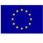 Drapeau bleu de l’Union Européenne avec 12 étoiles dorées en cercle.