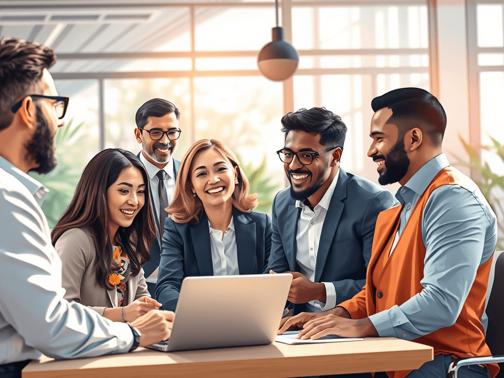 Equipe d'un cabinet de recrutement international