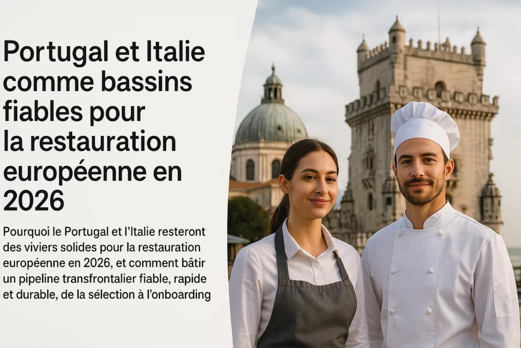 Portugal et Italie comme bassins fiables pour la restauration européenne en 2026 – illustration