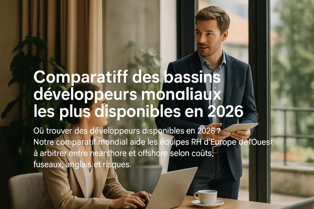 Comparatif des bassins développeurs mondiaux les plus disponibles en 2026 – illustration