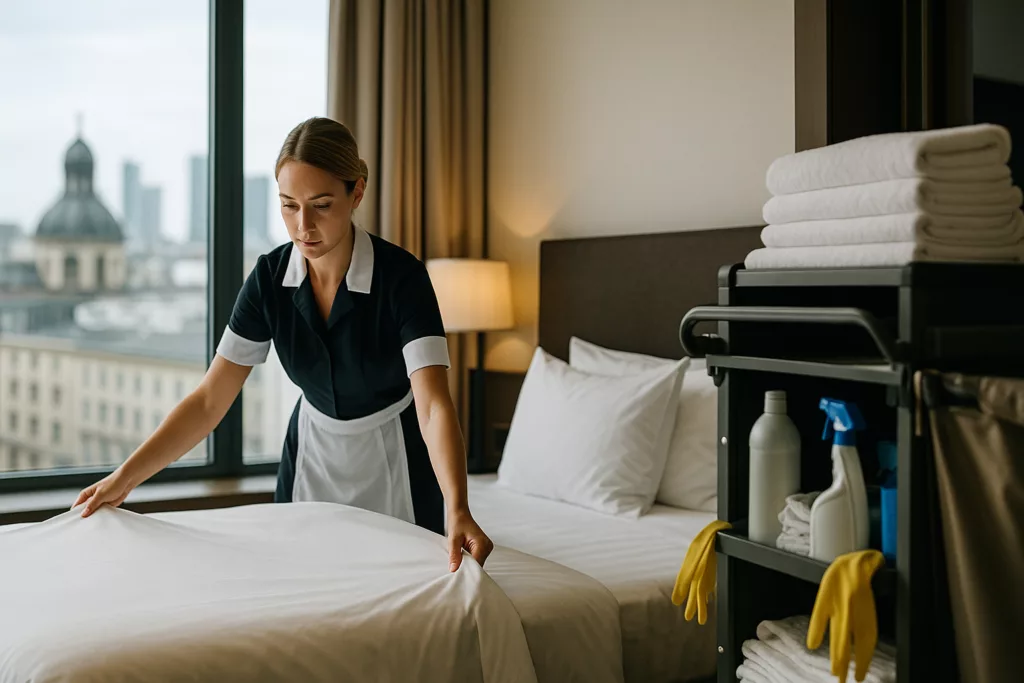 Housekeeping workforce shortages across Europe in 2026 – illustration